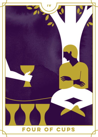 What is Everyday Tarot? four of cups