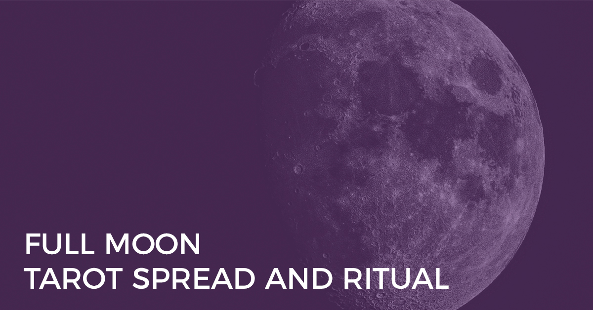 For the next Full Moon, try this Full Moon Tarot Spread and ritual for letting go, allowing you to connect with your Higher Self with Biddy Tarot and Everyday Tarot