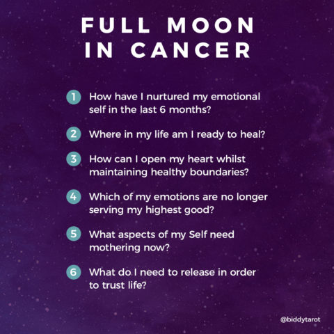 Full Moon in Cancer Tarot Spread