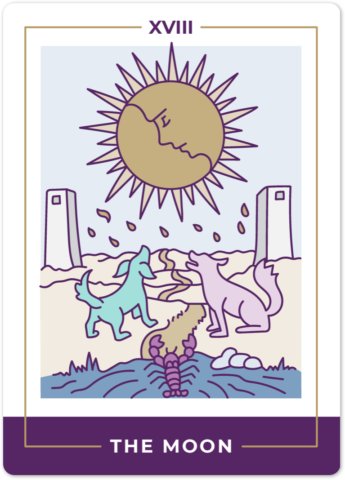 The Moon Tarot Card Meanings tarot card meaning