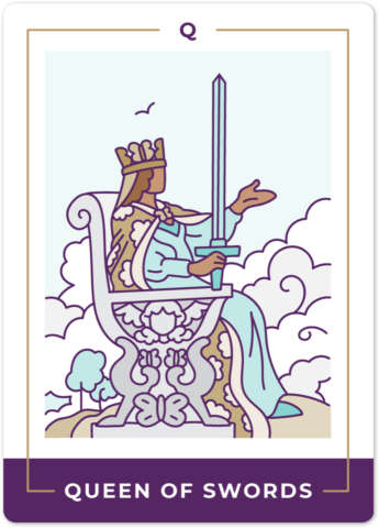 Queen of Swords Tarot Card Meanings tarot card meaning